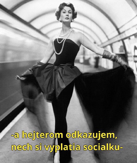 A hejterom odkazujem, nech si vyplatia sociálku